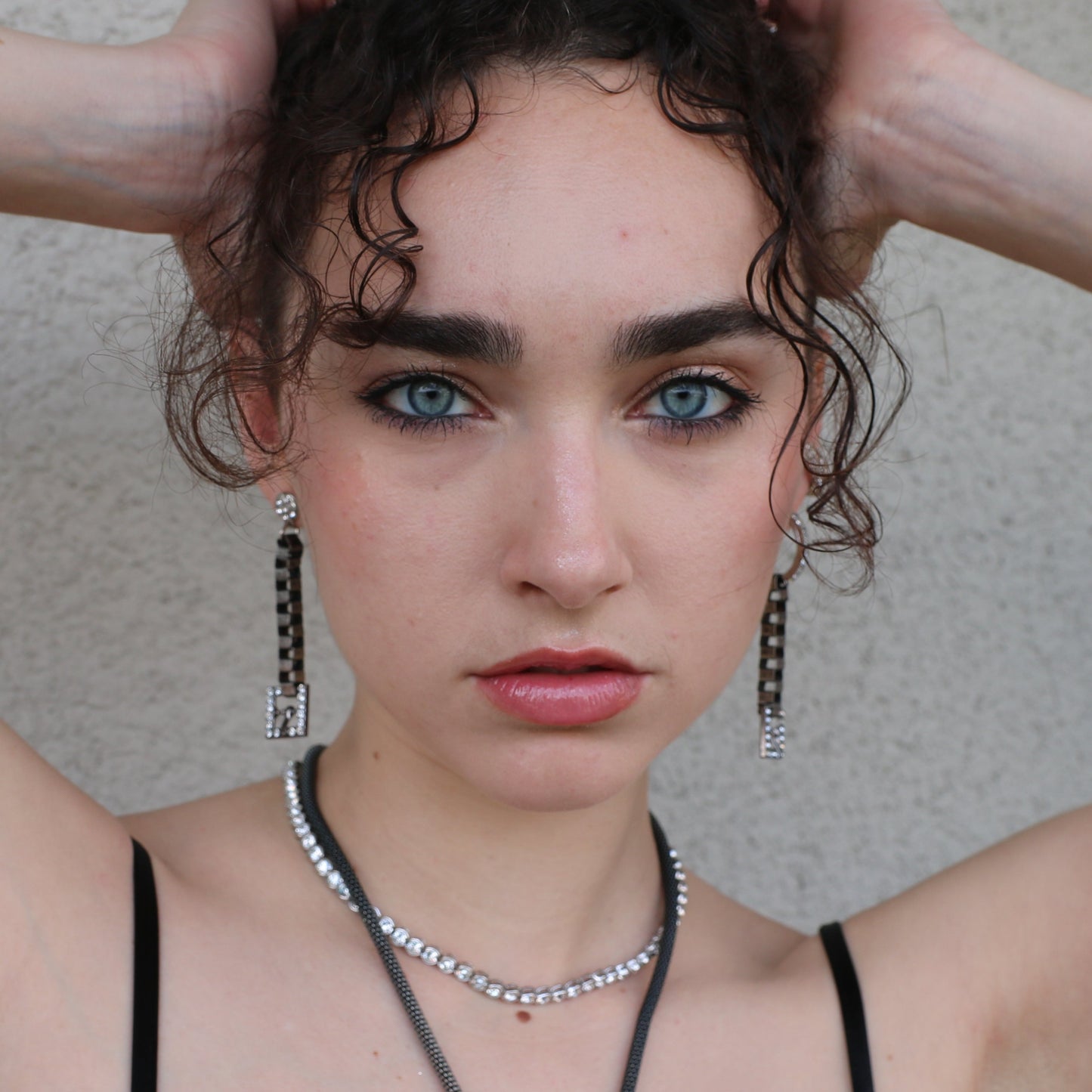 Asymmetric Buckle Earrings