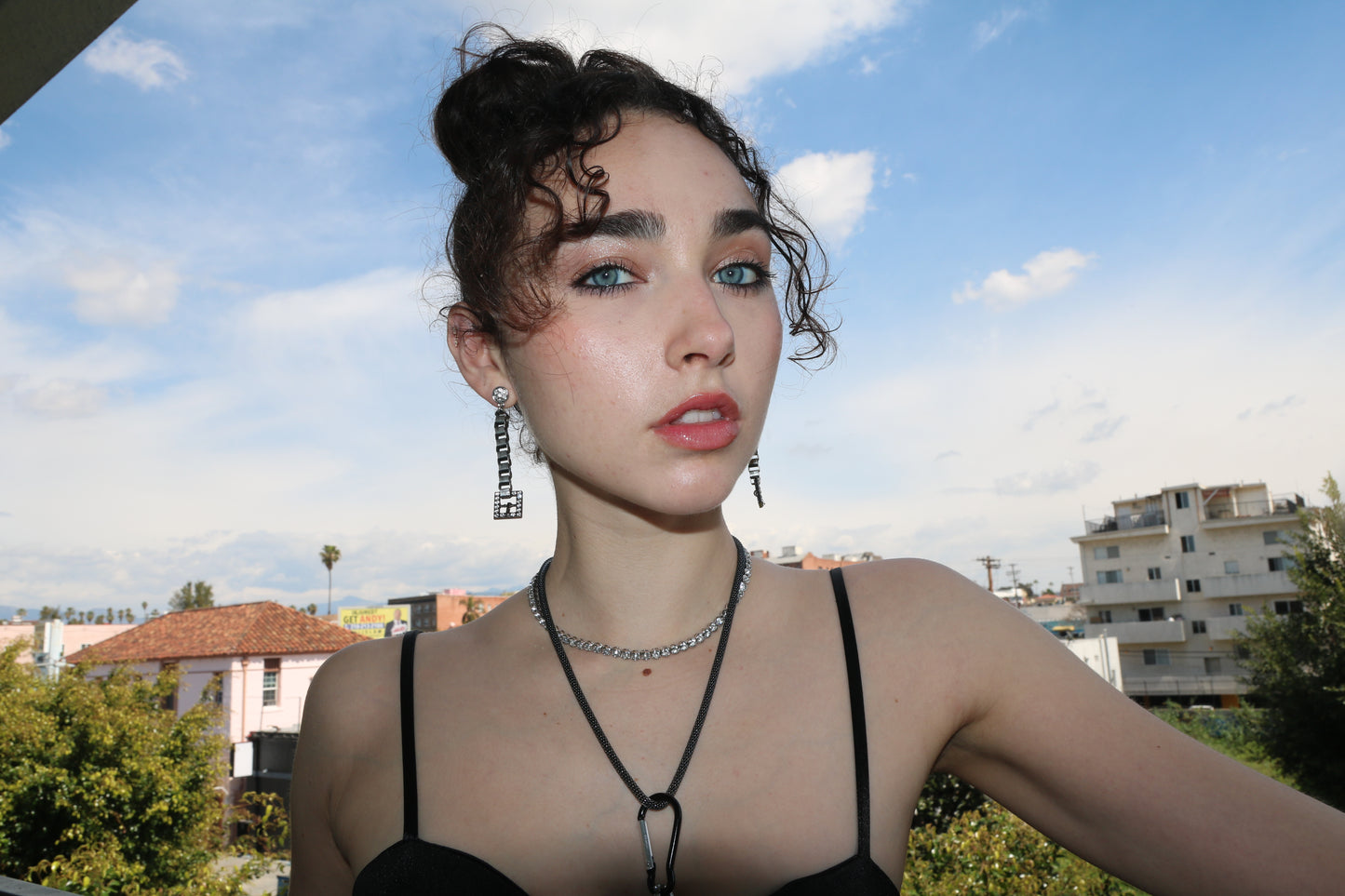 Asymmetric Buckle Earrings