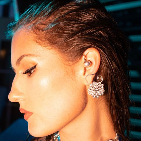 Diamond Dahlia Ear Cuff