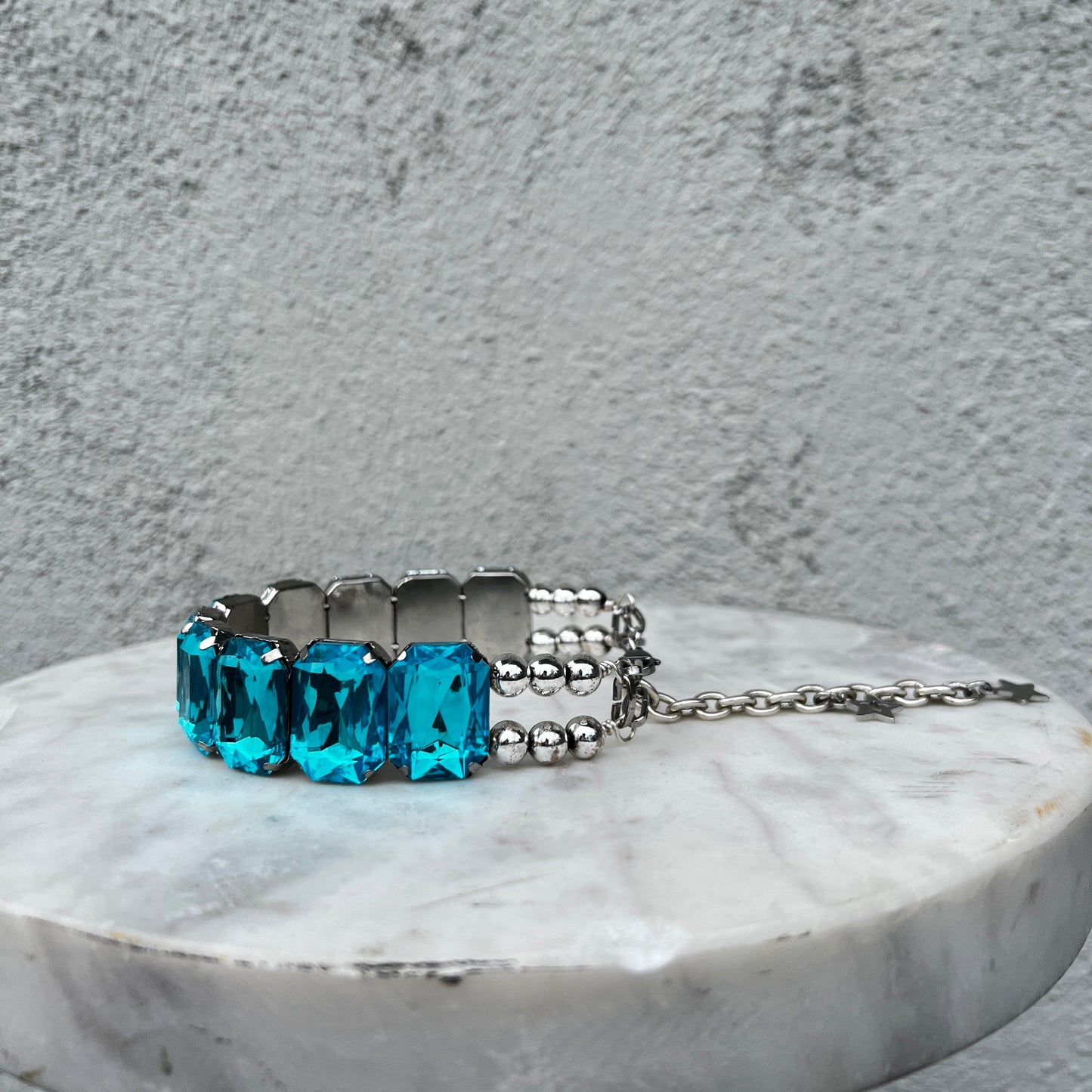 Aquamarine Diamond Choker