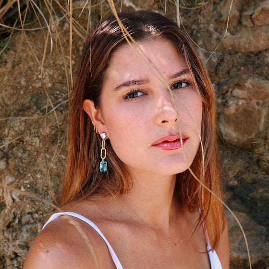 blue ocean earrings