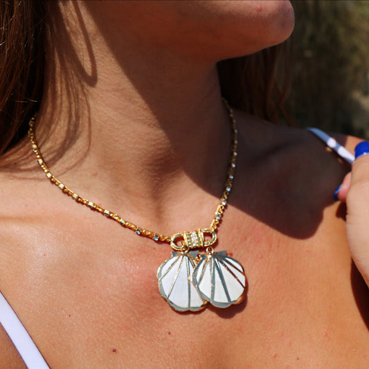 scallop sisters necklace