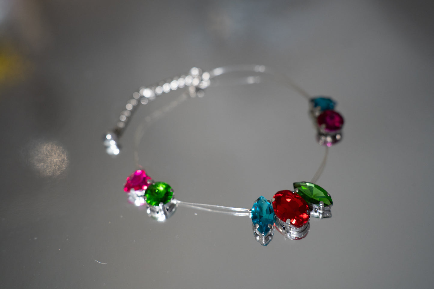 Floating Rainbow Choker