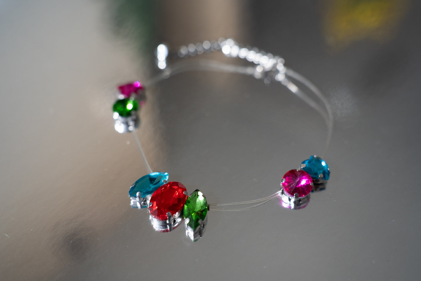 Floating Rainbow Choker