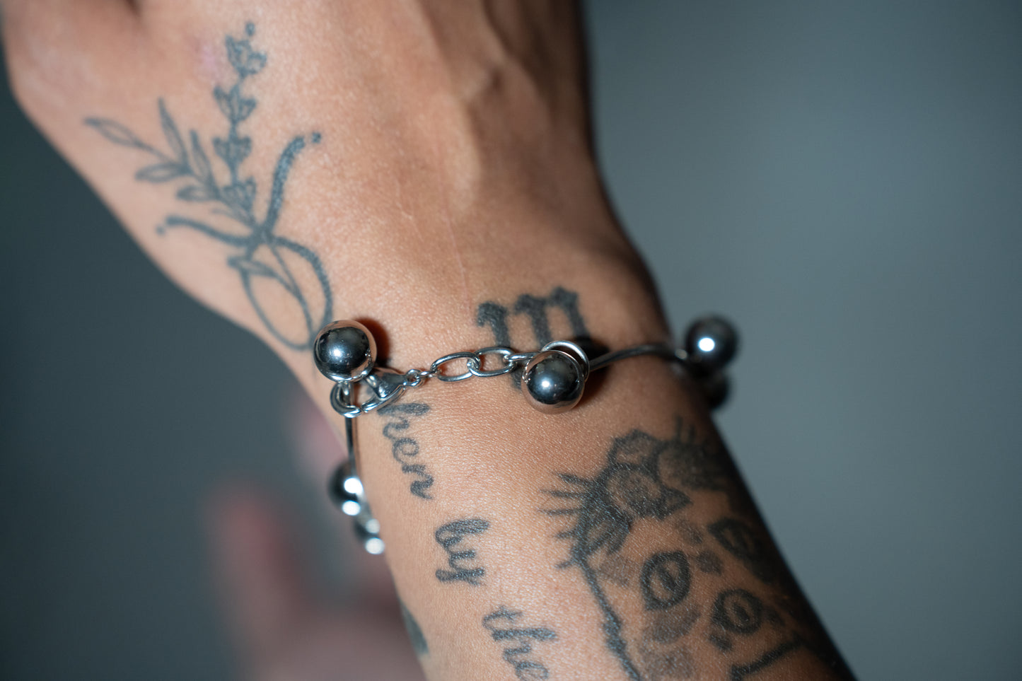 Steel Sphere Bracelet