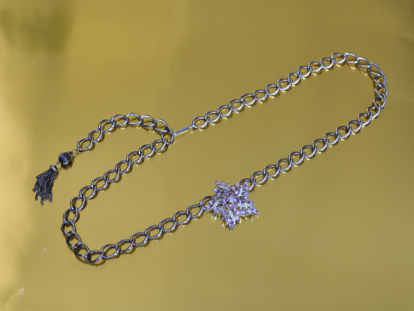 Lavender Flower Waist Chain