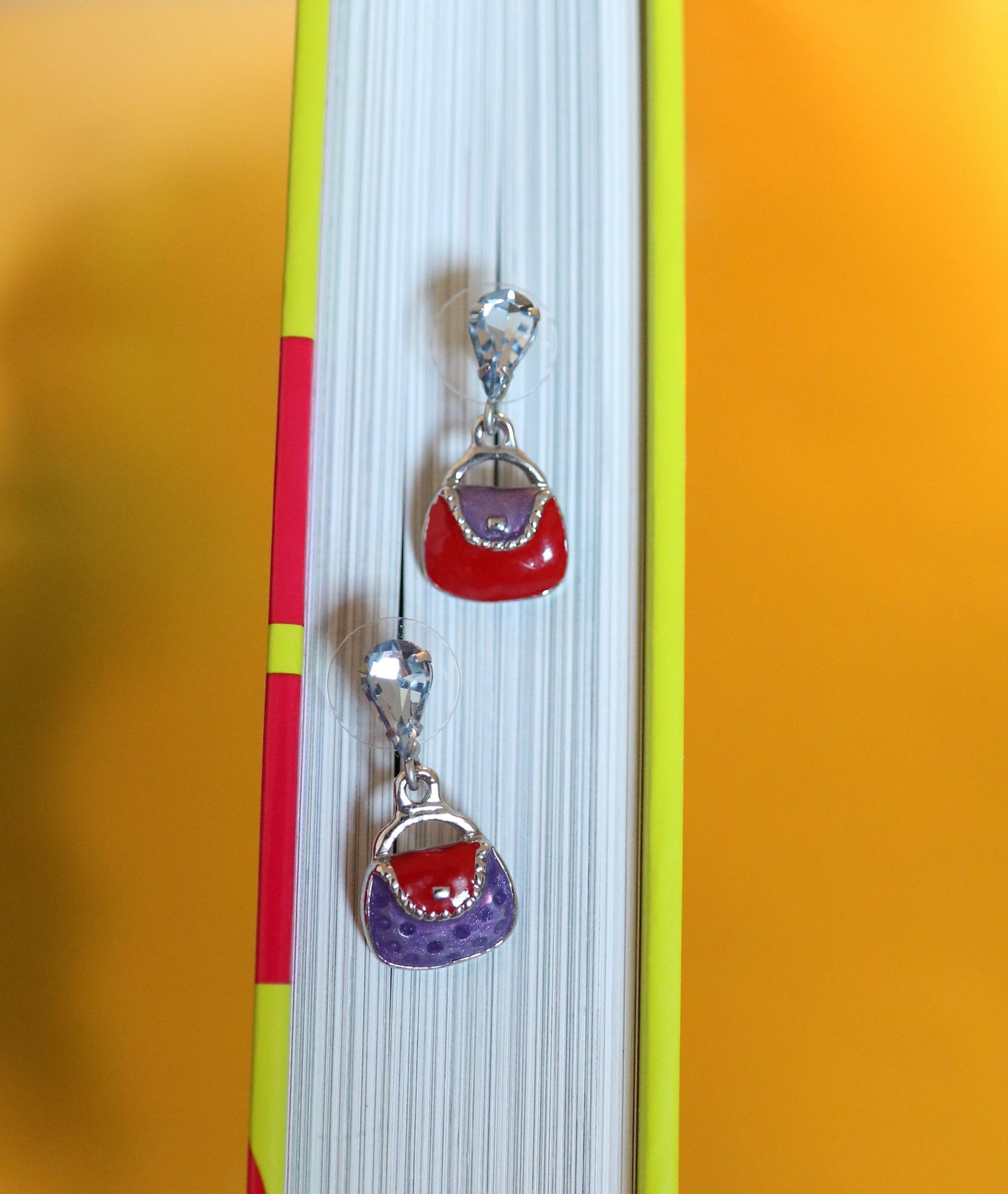 Mini Purse Drop Earrings