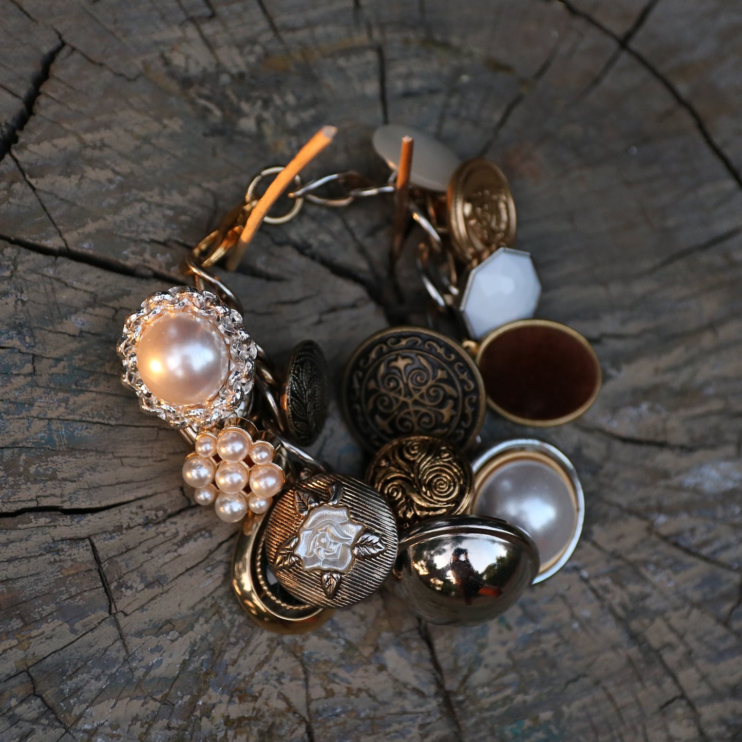 Vintage Button Bracelet