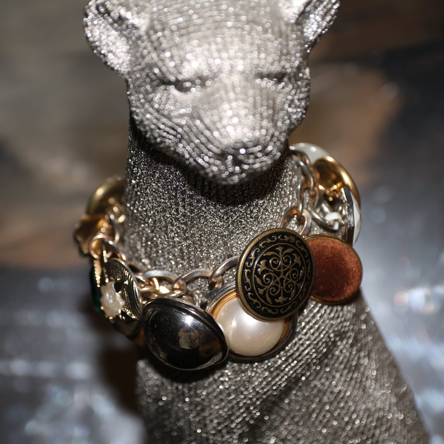 Vintage Button Bracelet