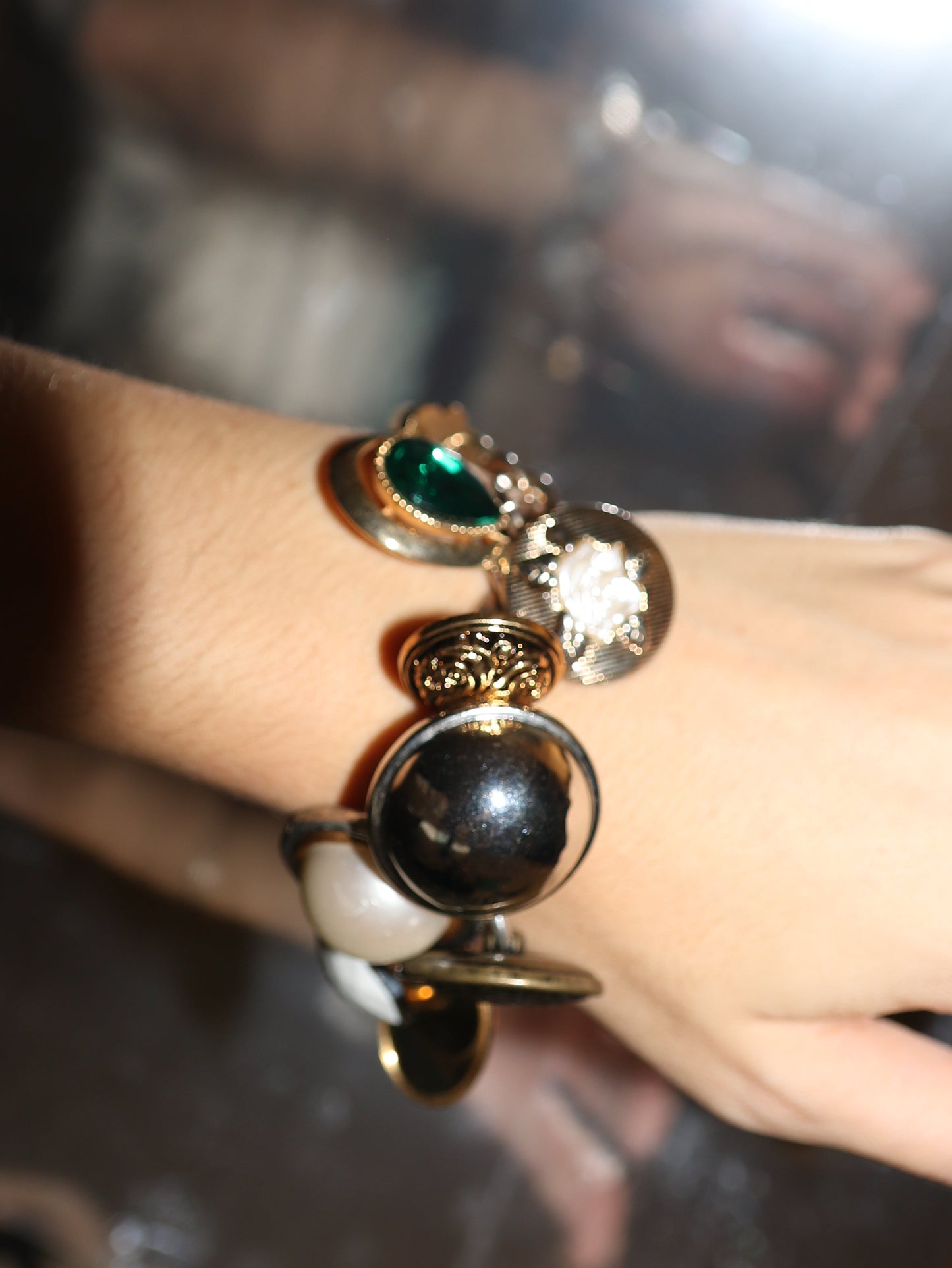 Vintage Button Bracelet