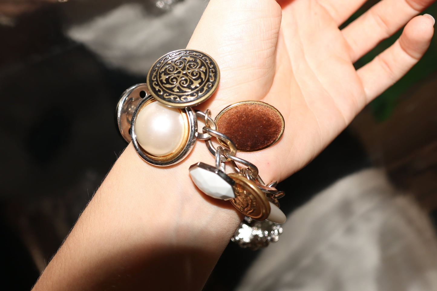 Vintage Button Bracelet