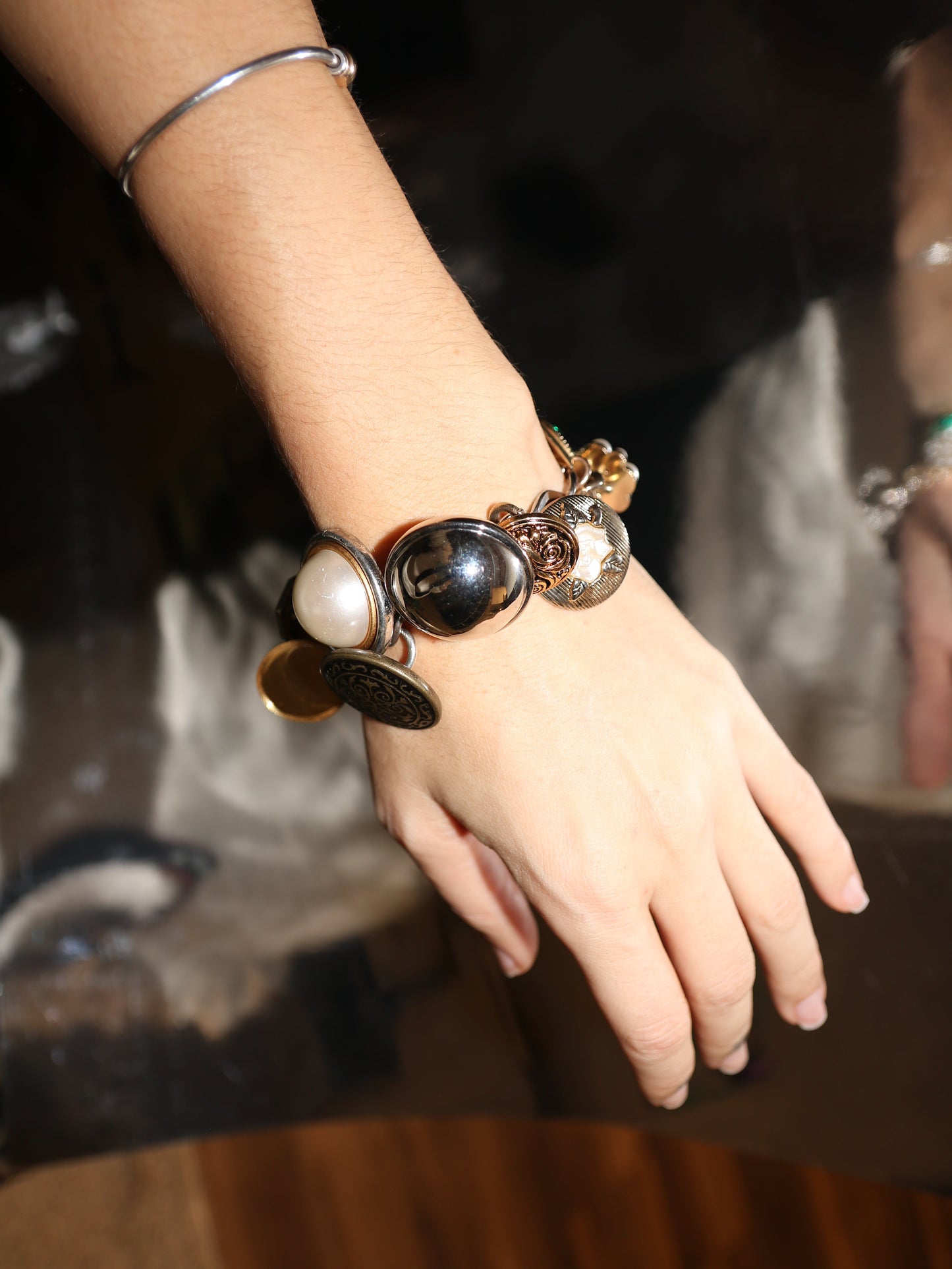 Vintage Button Bracelet