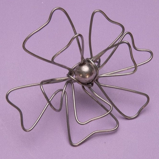 Lotus Flower Bomb Wire Ring